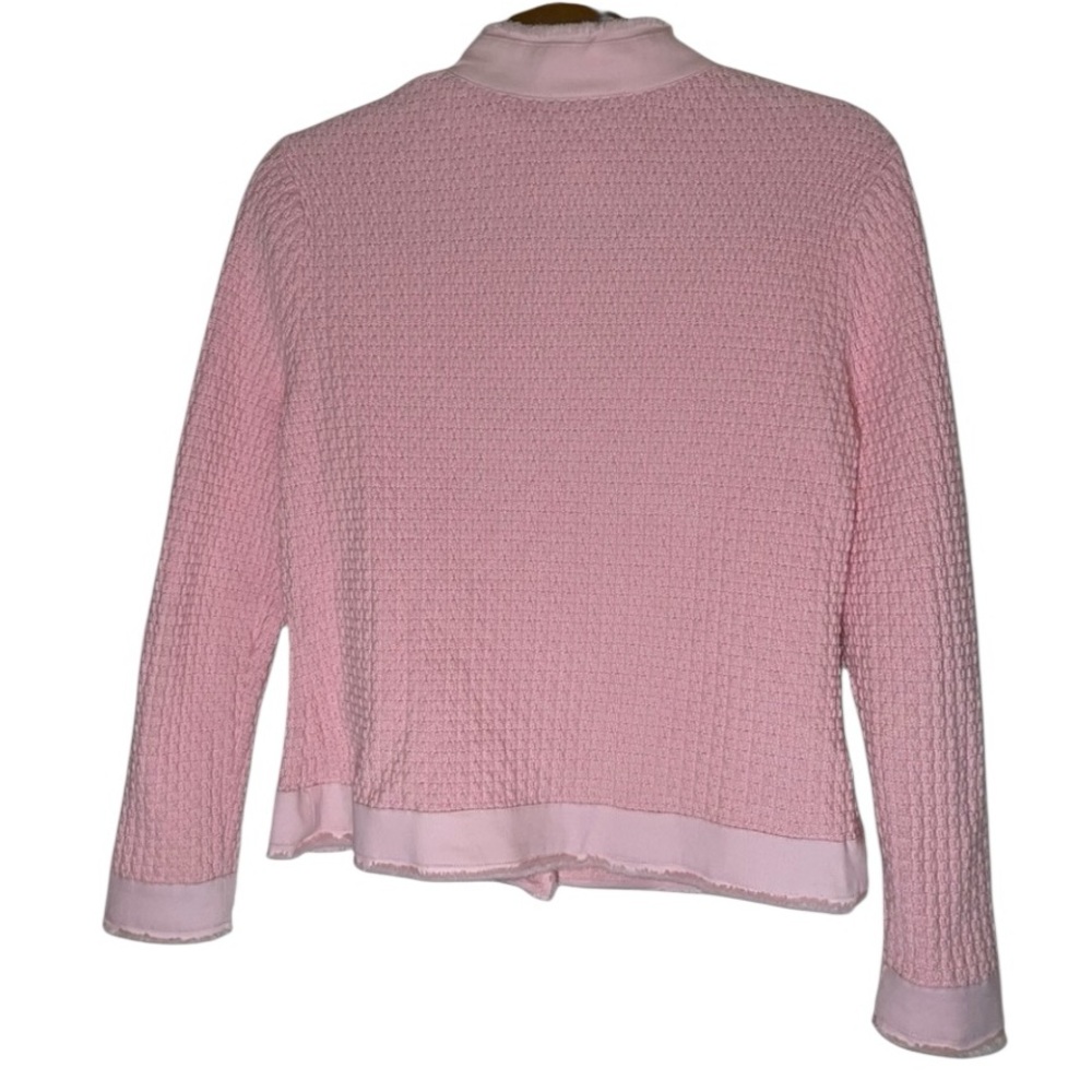 Talbots Textured Cotton Cardigan Size Small. GUC magnetic button front. - Picture 4 of 13